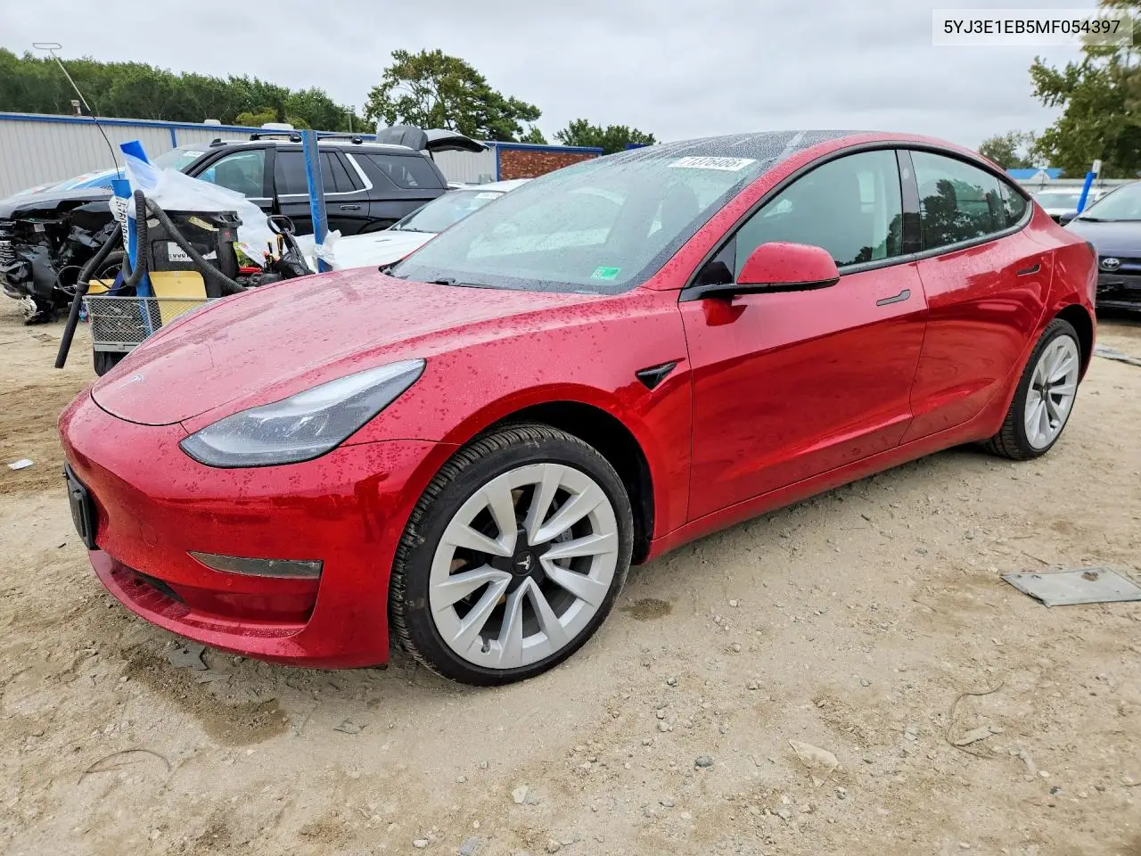 TESLA MODEL 3 2021, VIN 5YJ3E1EB5MF054397