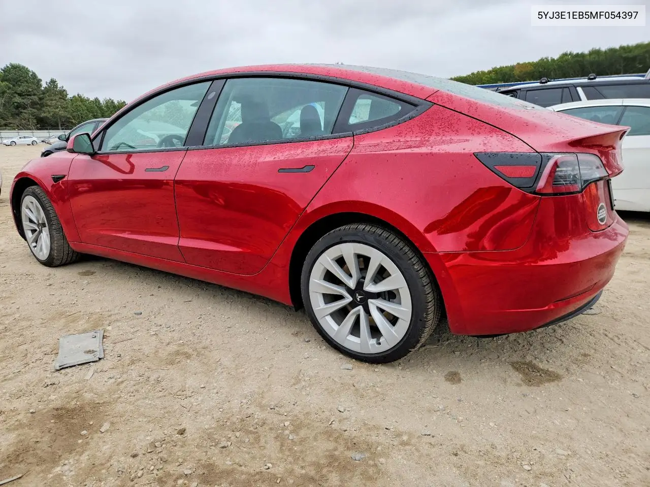 2021 TESLA MODEL 3 VIN 5YJ3E1EB5MF054397 — фото 2
