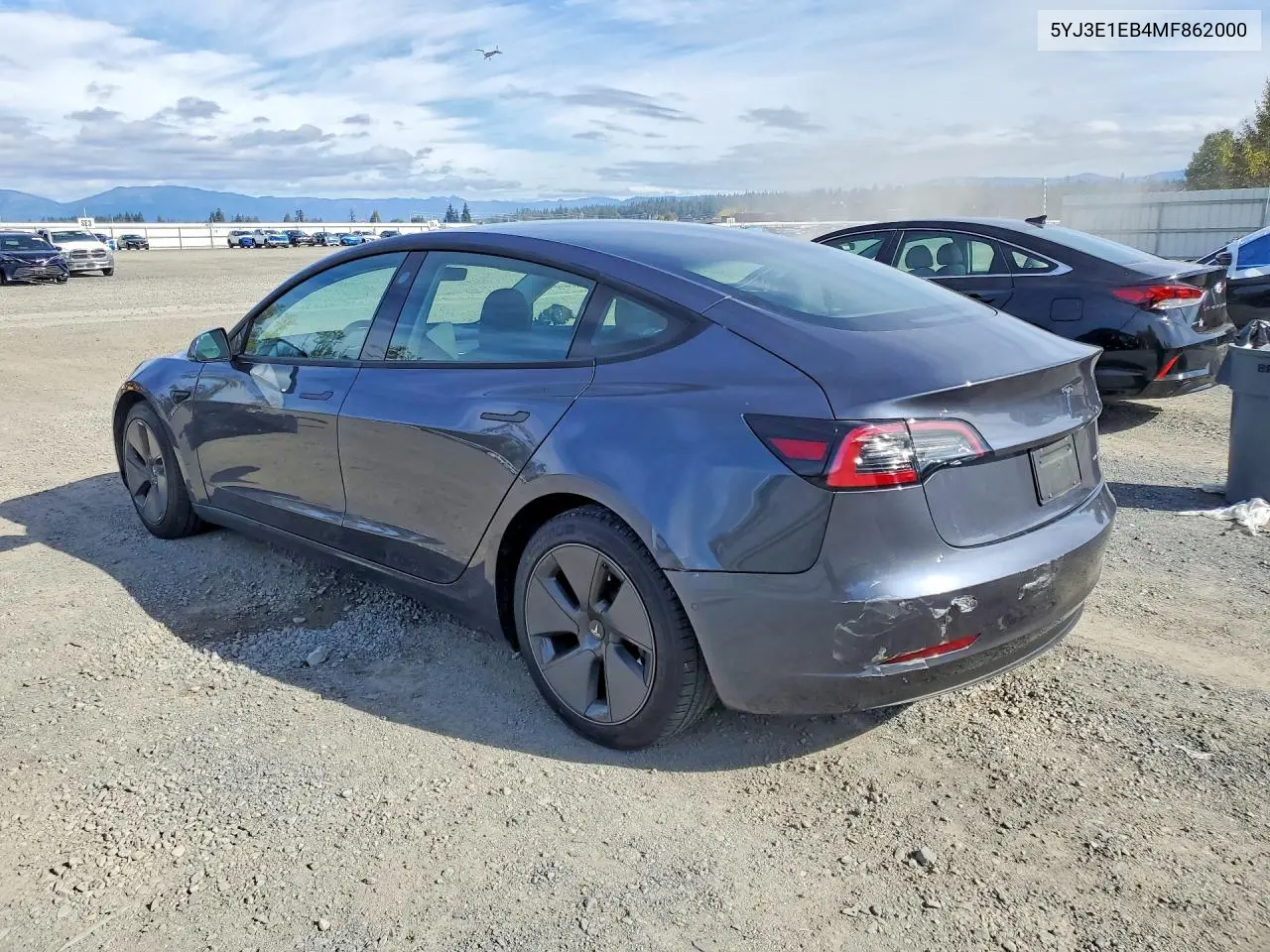 2021 TESLA MODEL 3 VIN 5YJ3E1EB4MF862000 — фото 2
