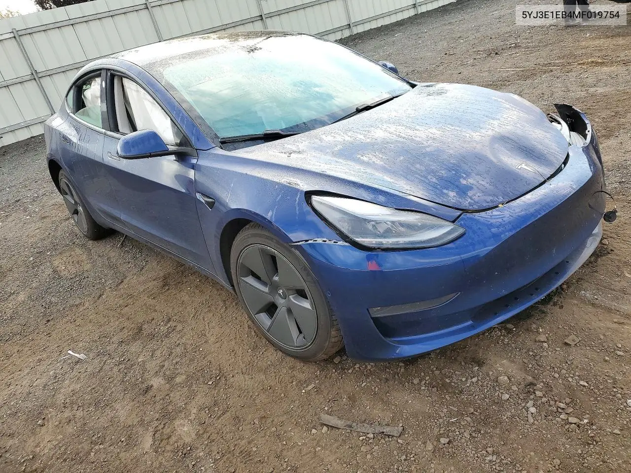 2021 TESLA MODEL 3 VIN 5YJ3E1EB4MF019754 — фото 4