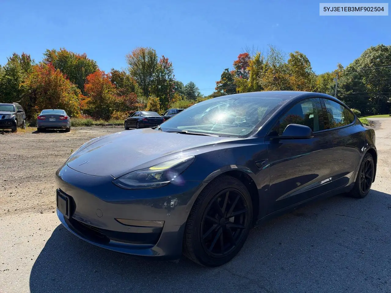 2021 TESLA MODEL 3 VIN 5YJ3E1EB3MF902504 — фото 2