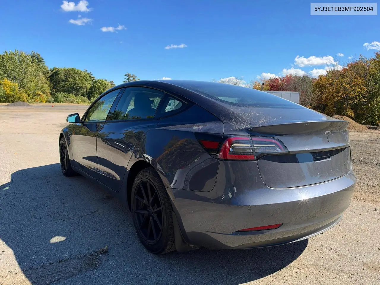 2021 TESLA MODEL 3 VIN 5YJ3E1EB3MF902504 — фото 3