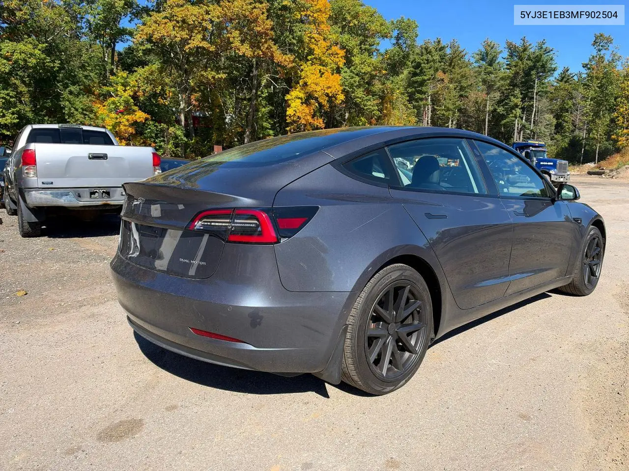 2021 TESLA MODEL 3 VIN 5YJ3E1EB3MF902504 — фото 4