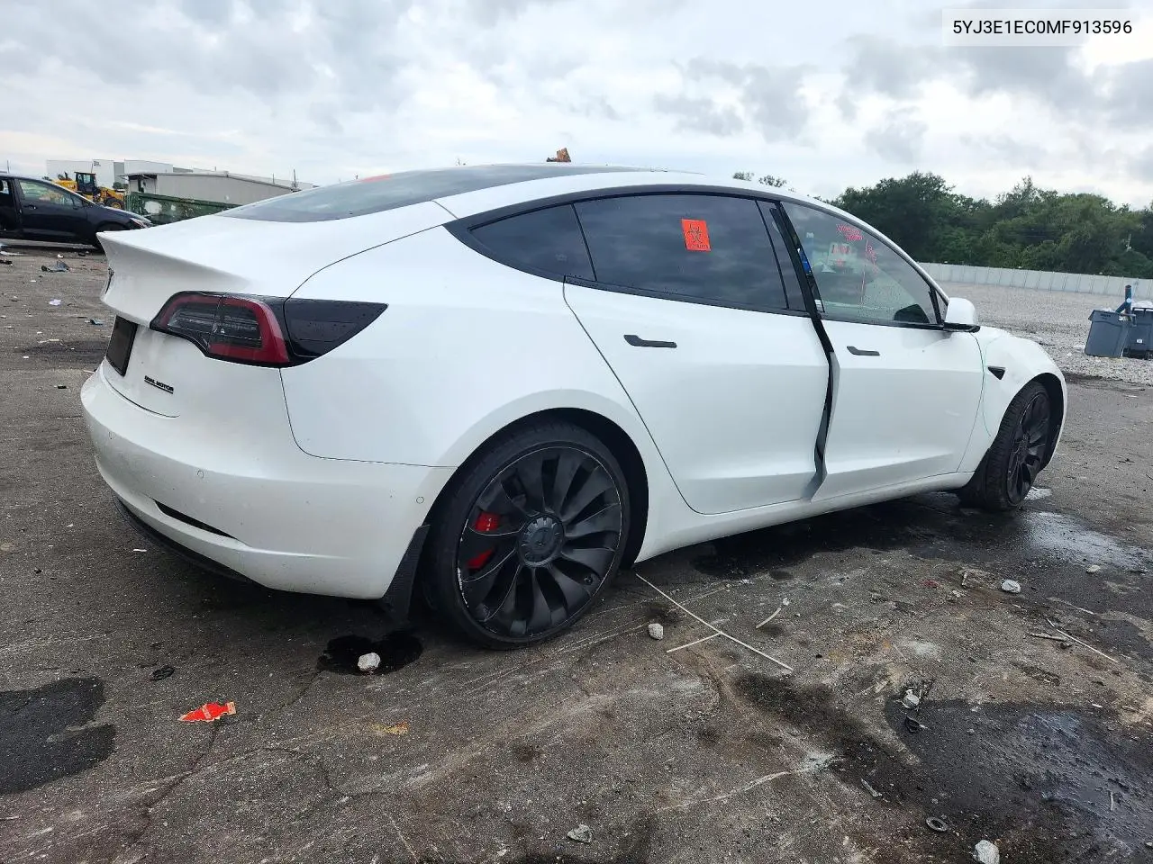 2021 TESLA MODEL 3 VIN 5YJ3E1EC0MF913596 — фото 3
