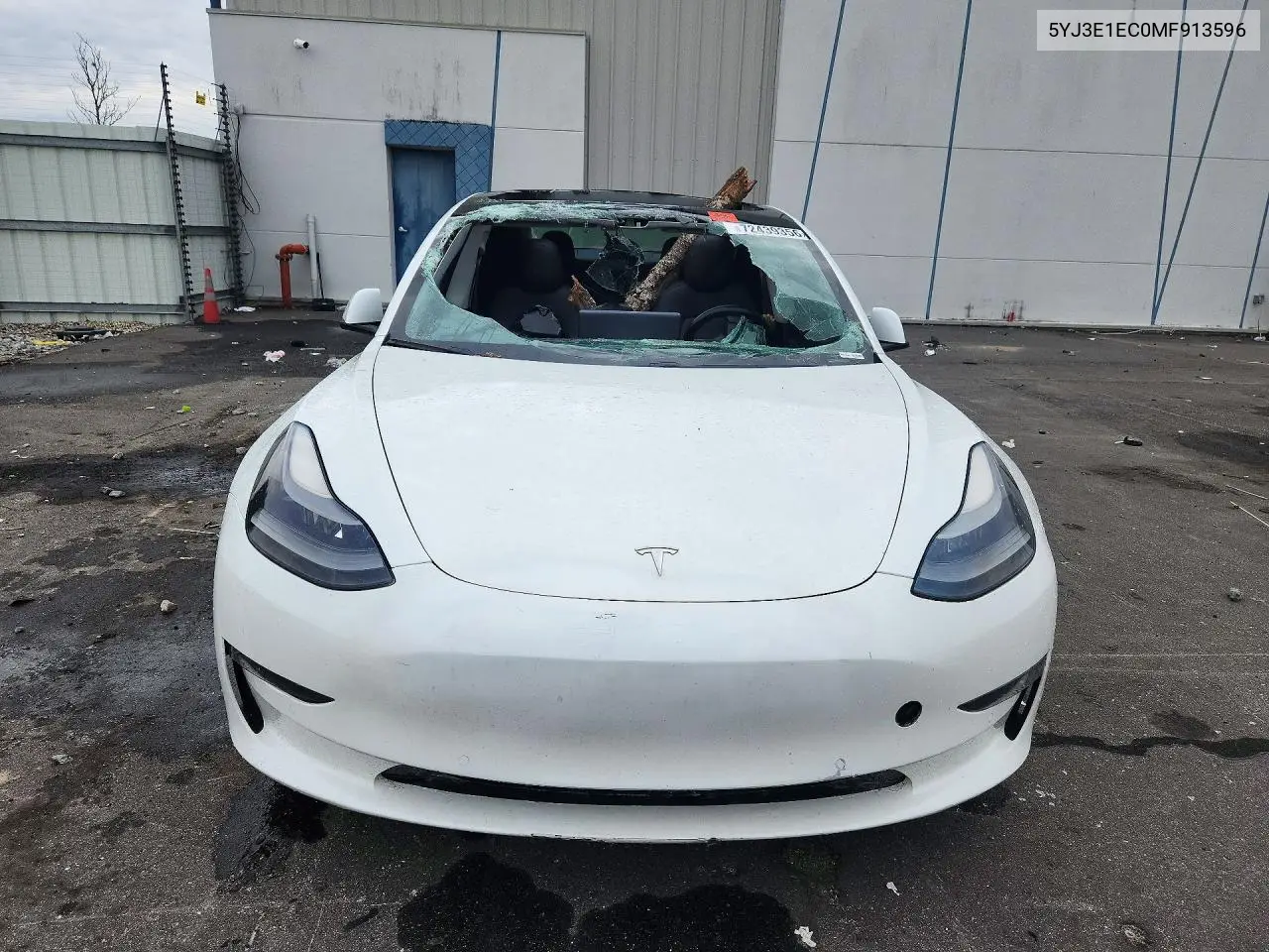 2021 TESLA MODEL 3 VIN 5YJ3E1EC0MF913596 — фото 5