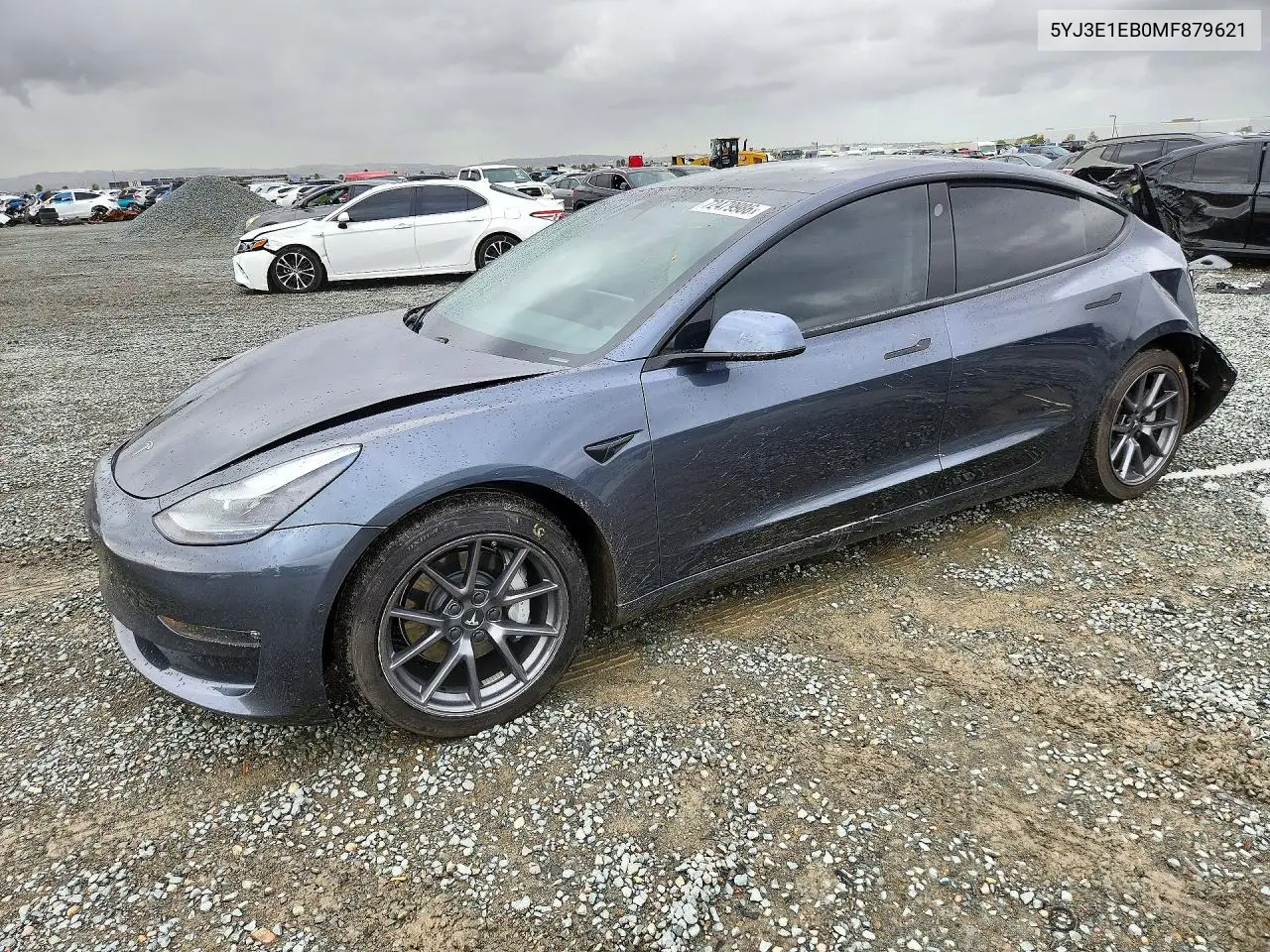 TESLA MODEL 3 2021, VIN 5YJ3E1EB0MF879621