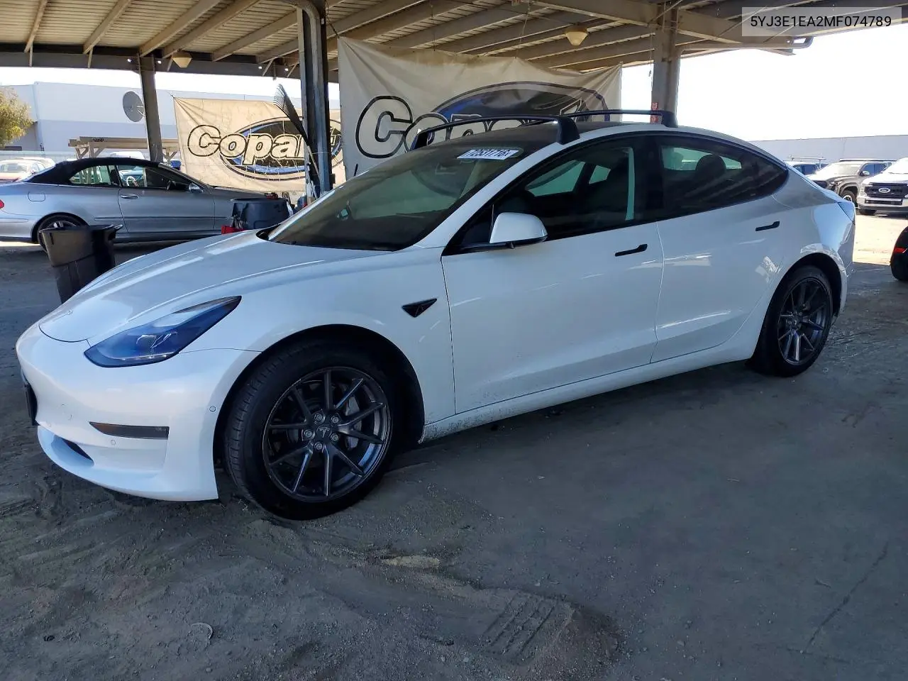TESLA MODEL 3 2021, VIN 5YJ3E1EA2MF074789
