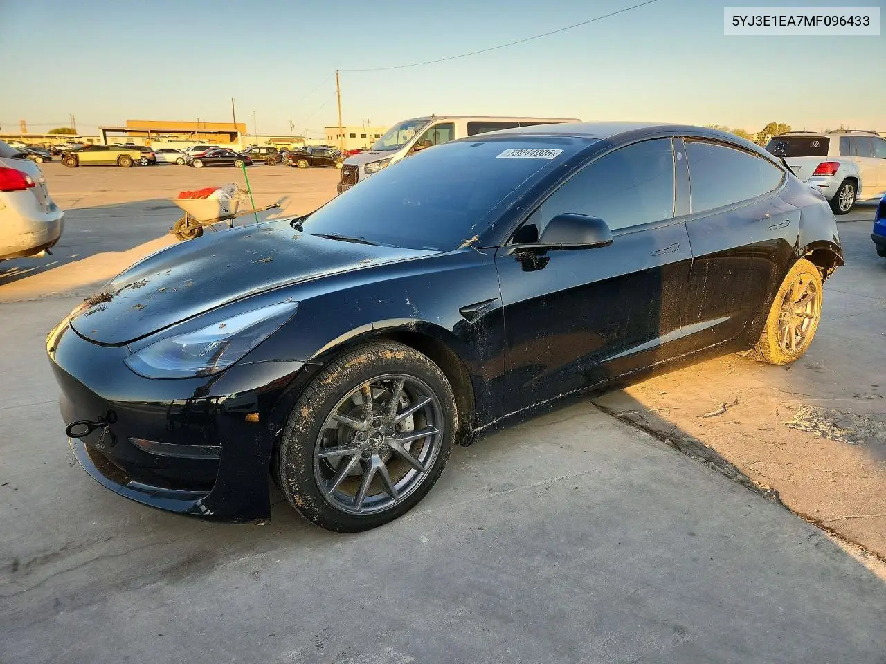 TESLA MODEL 3 2021, VIN 5YJ3E1EA7MF096433