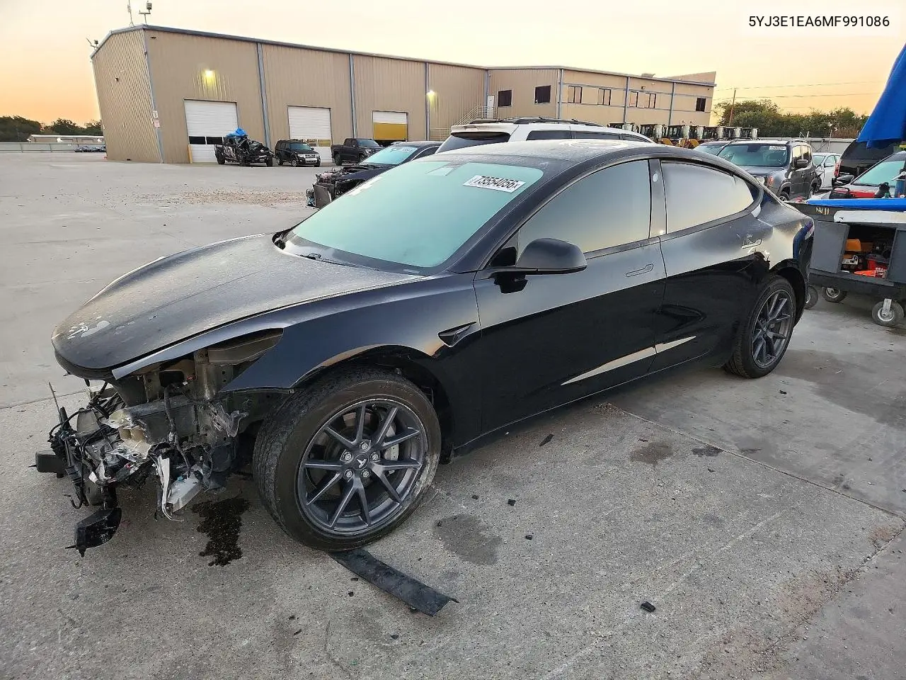TESLA MODEL 3 2021, VIN 5YJ3E1EA6MF991086
