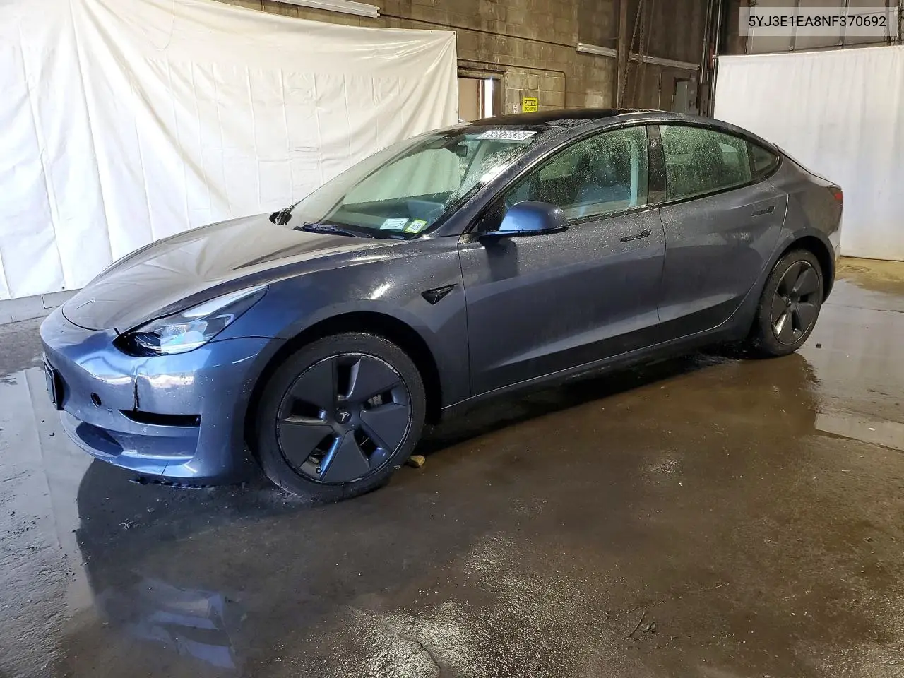 TESLA MODEL 3 2022, VIN 5YJ3E1EA8NF370692