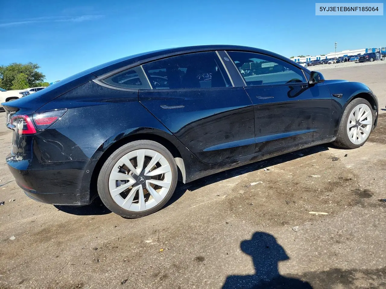 2022 TESLA MODEL 3 VIN 5YJ3E1EB6NF185064 — фото 3