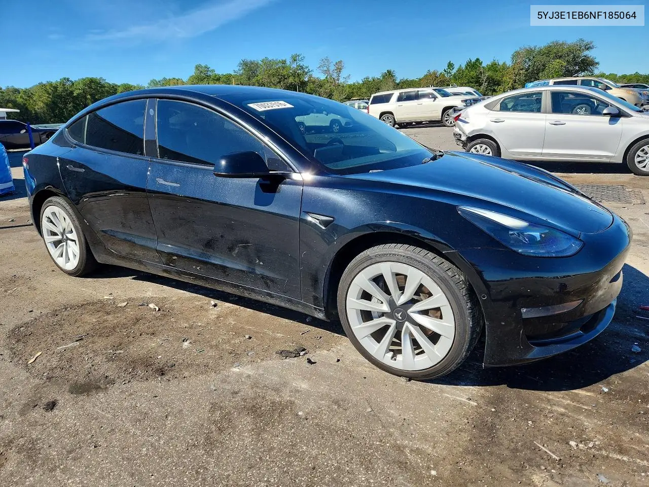 2022 TESLA MODEL 3 VIN 5YJ3E1EB6NF185064 — фото 4
