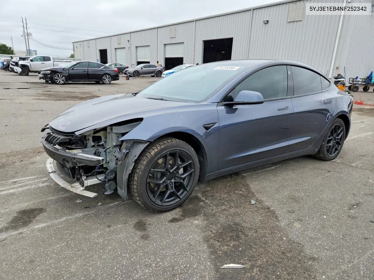 2022 TESLA MODEL 3 VIN 5YJ3E1EB4NF252342 — фото 2