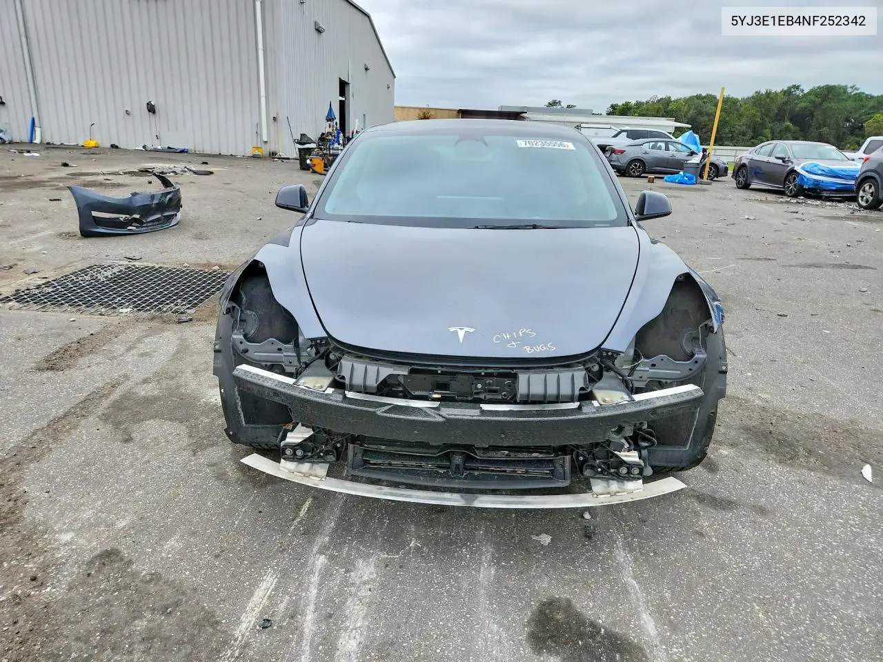 2022 TESLA MODEL 3 VIN 5YJ3E1EB4NF252342 — фото 5