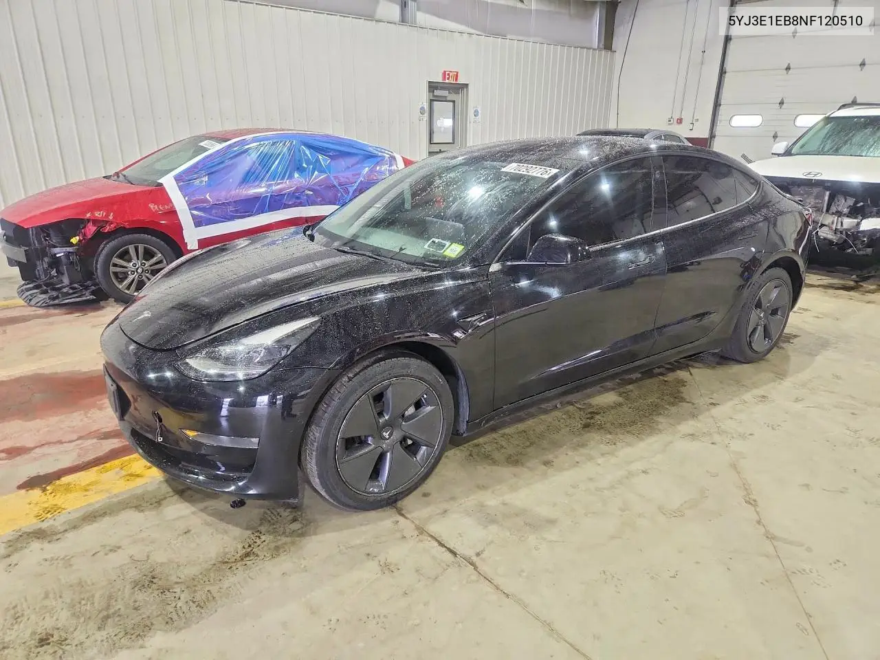 TESLA MODEL 3 2022, VIN 5YJ3E1EB8NF120510