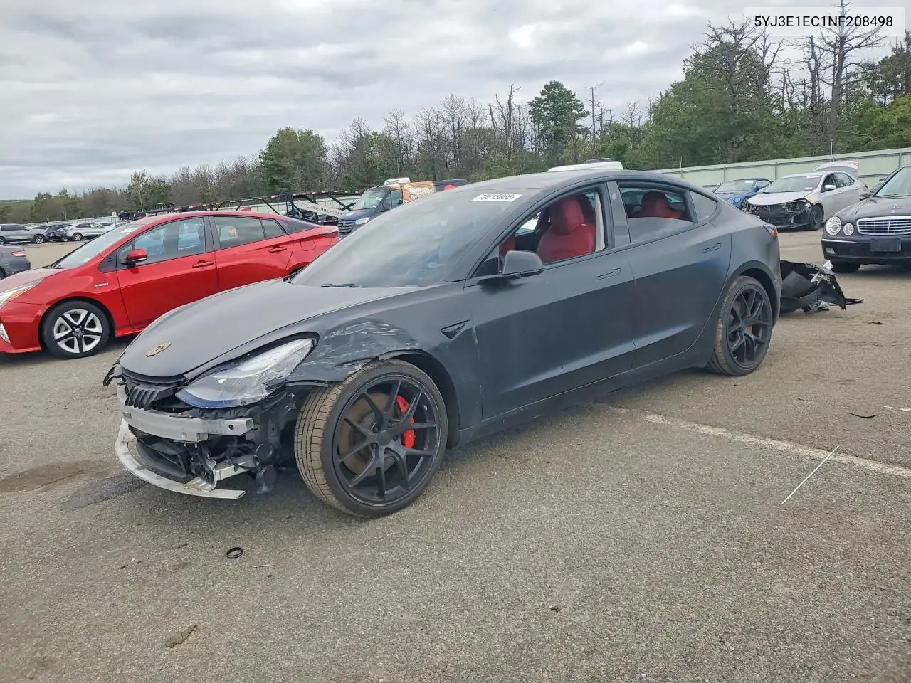 TESLA MODEL 3 2022, VIN 5YJ3E1EC1NF208498