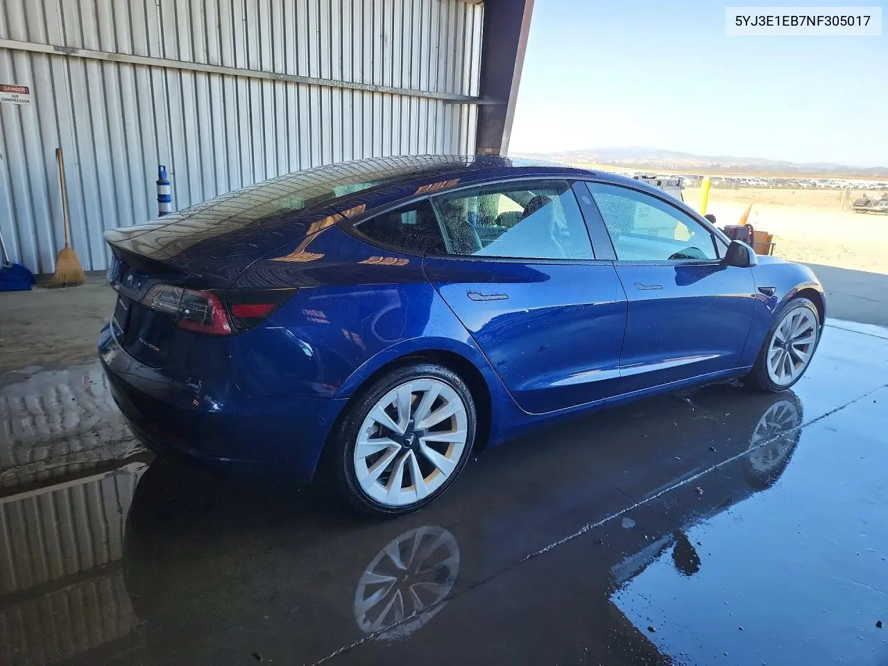 2022 TESLA MODEL 3 VIN 5YJ3E1EB7NF305017 — фото 3