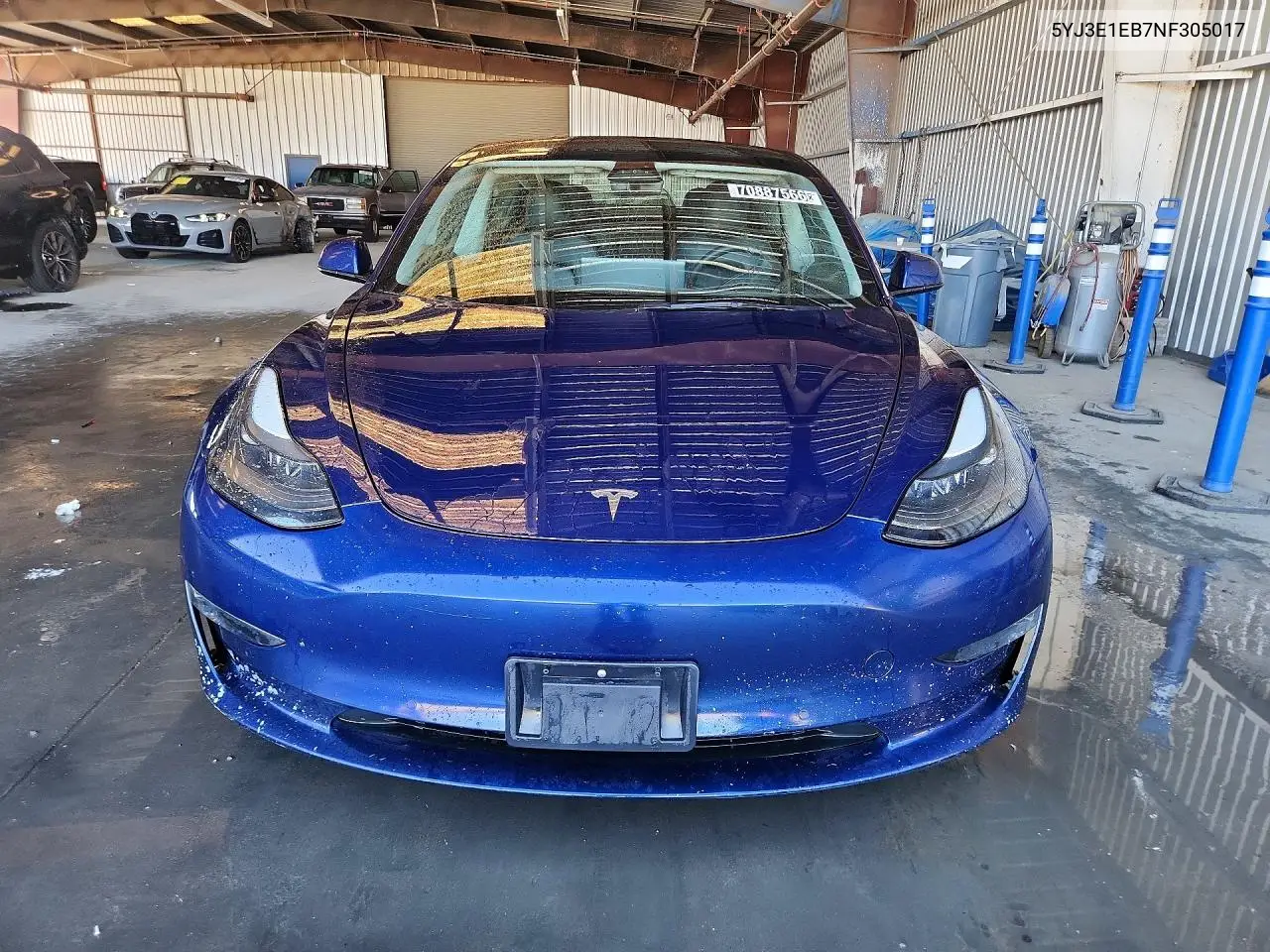 2022 TESLA MODEL 3 VIN 5YJ3E1EB7NF305017 — фото 5