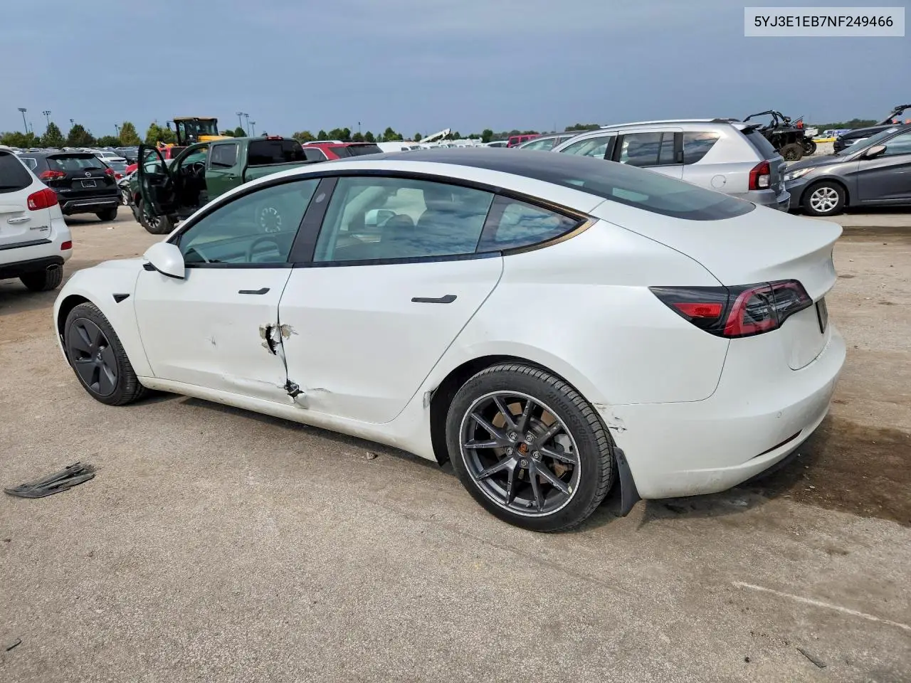 2022 TESLA MODEL 3 VIN 5YJ3E1EB7NF249466 — фото 2