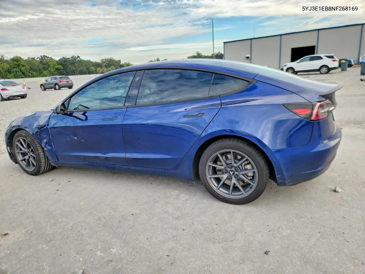 2022 TESLA MODEL 3 VIN 5YJ3E1EB8NF268169 — фото 2