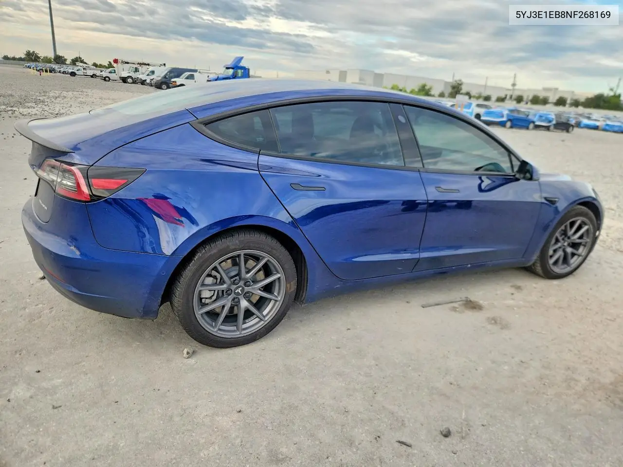 2022 TESLA MODEL 3 VIN 5YJ3E1EB8NF268169 — фото 3