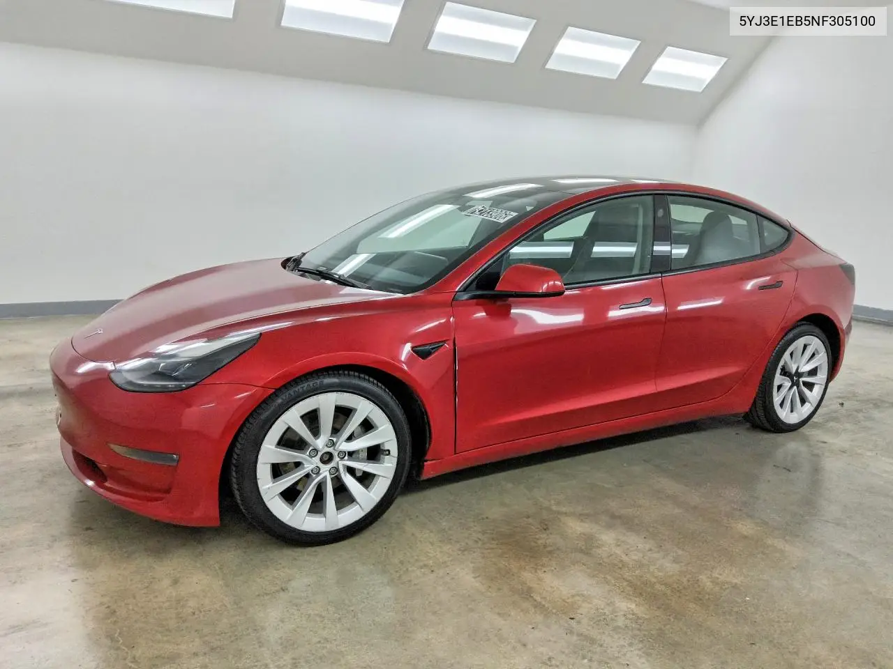 TESLA MODEL 3 2022, VIN 5YJ3E1EB5NF305100
