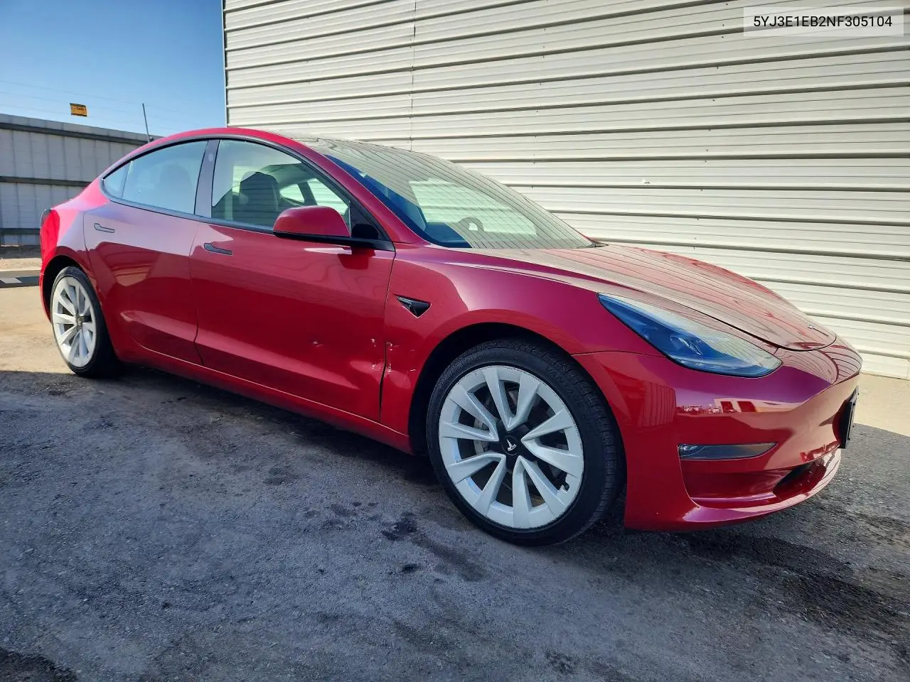 2022 TESLA MODEL 3 VIN 5YJ3E1EB2NF305104 — фото 4