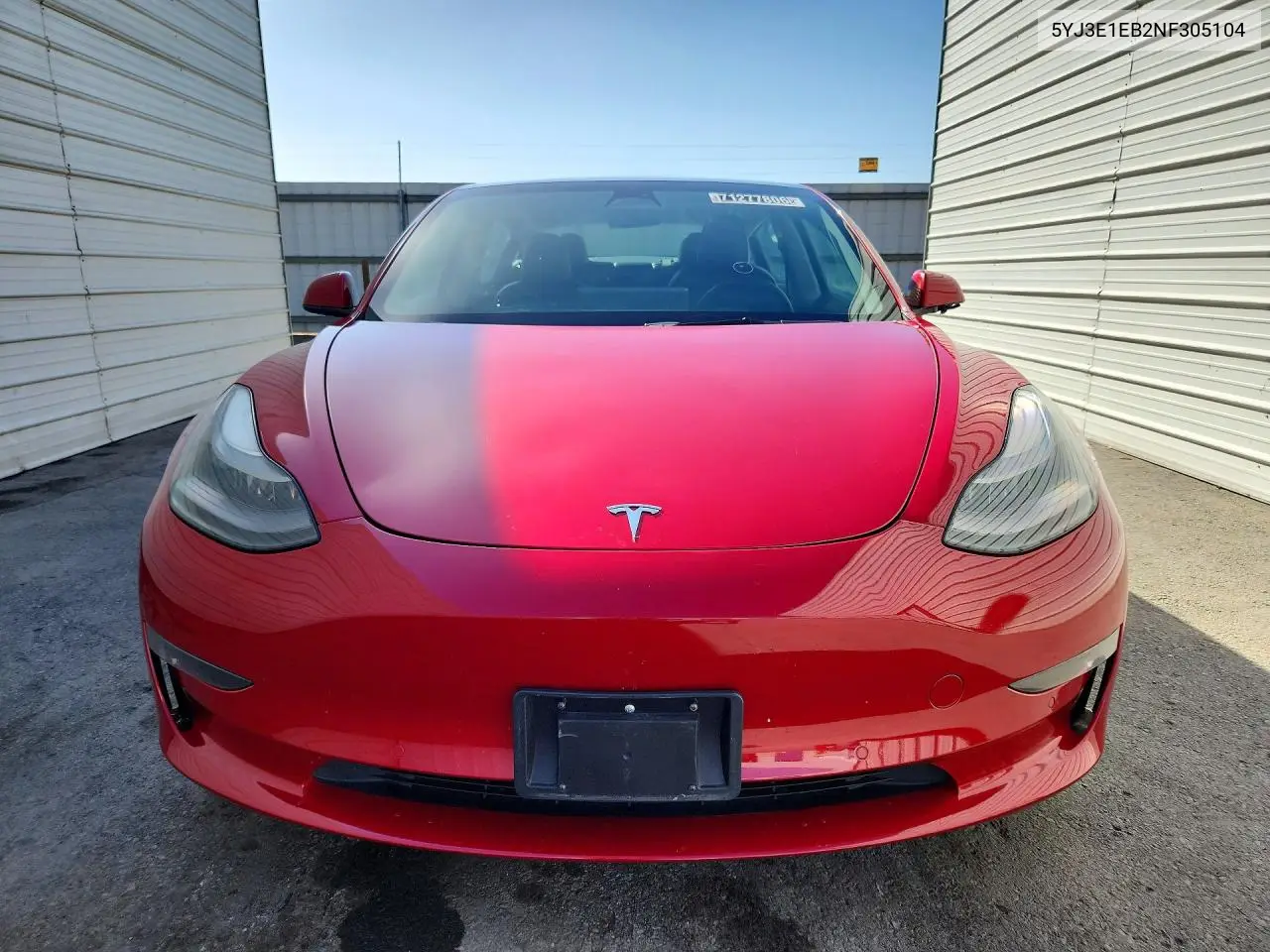 2022 TESLA MODEL 3 VIN 5YJ3E1EB2NF305104 — фото 5