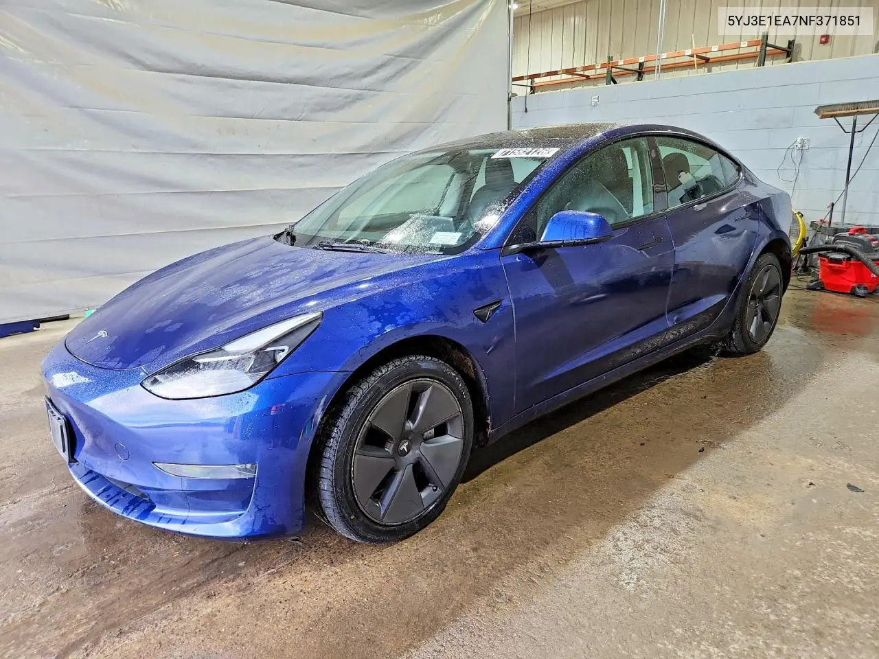 TESLA MODEL 3 2022, VIN 5YJ3E1EA7NF371851