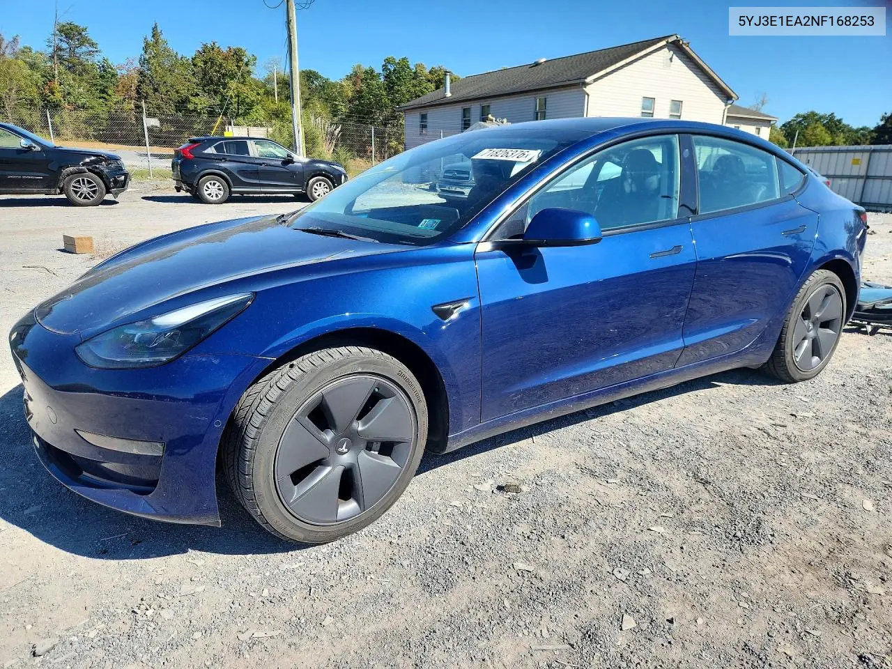 TESLA MODEL 3 2022, VIN 5YJ3E1EA2NF168253