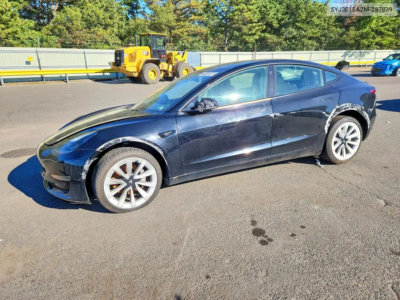 TESLA MODEL 3 2022, VIN 5YJ3E1EA2NF287839