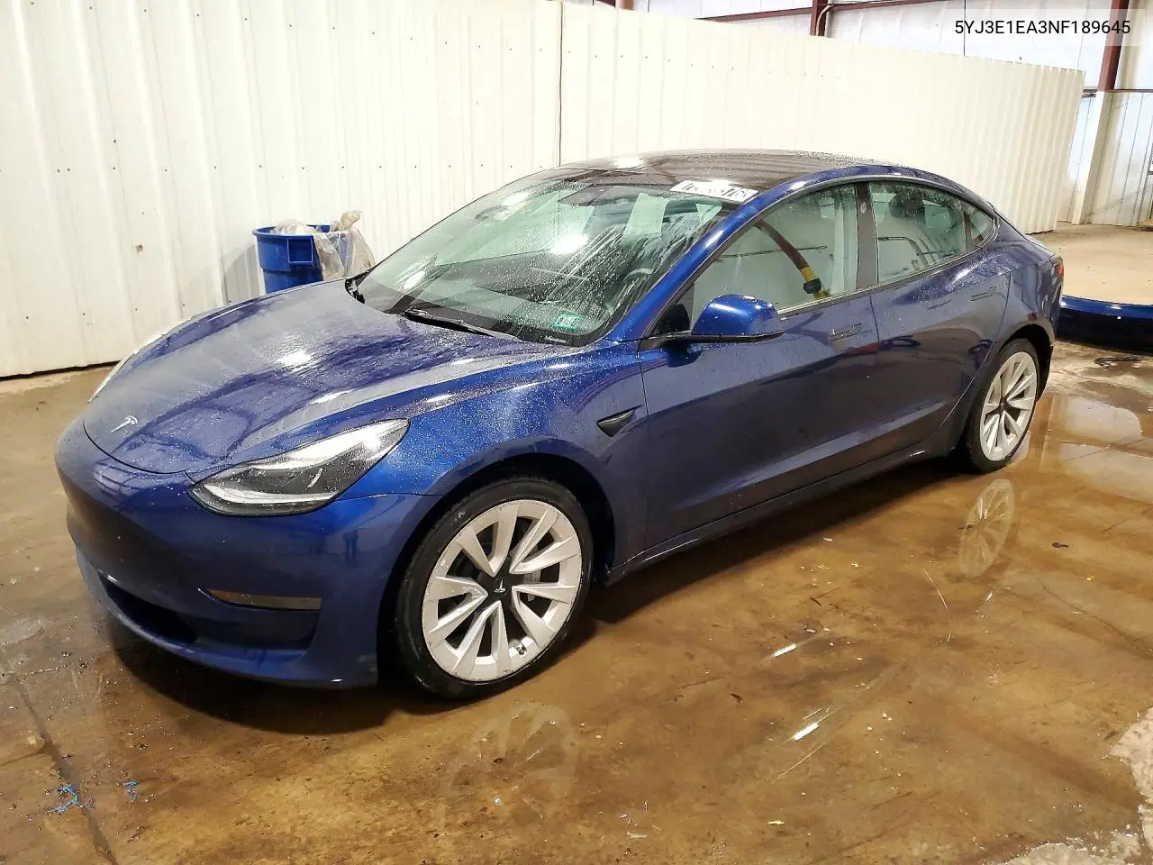 TESLA MODEL 3 2022, VIN 5YJ3E1EA3NF189645