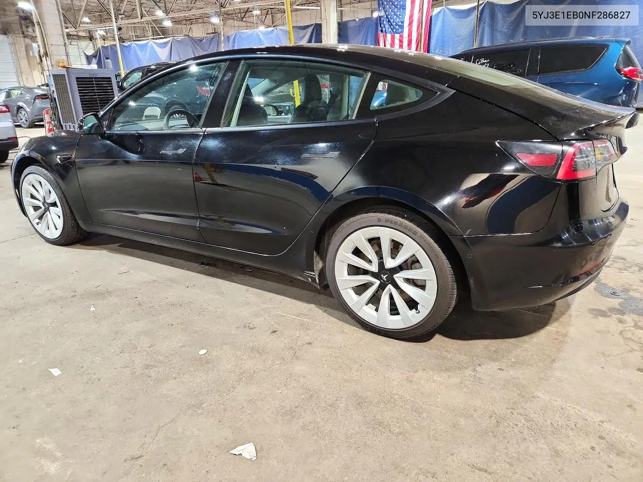 2022 TESLA MODEL 3 VIN 5YJ3E1EB0NF286827 — фото 2