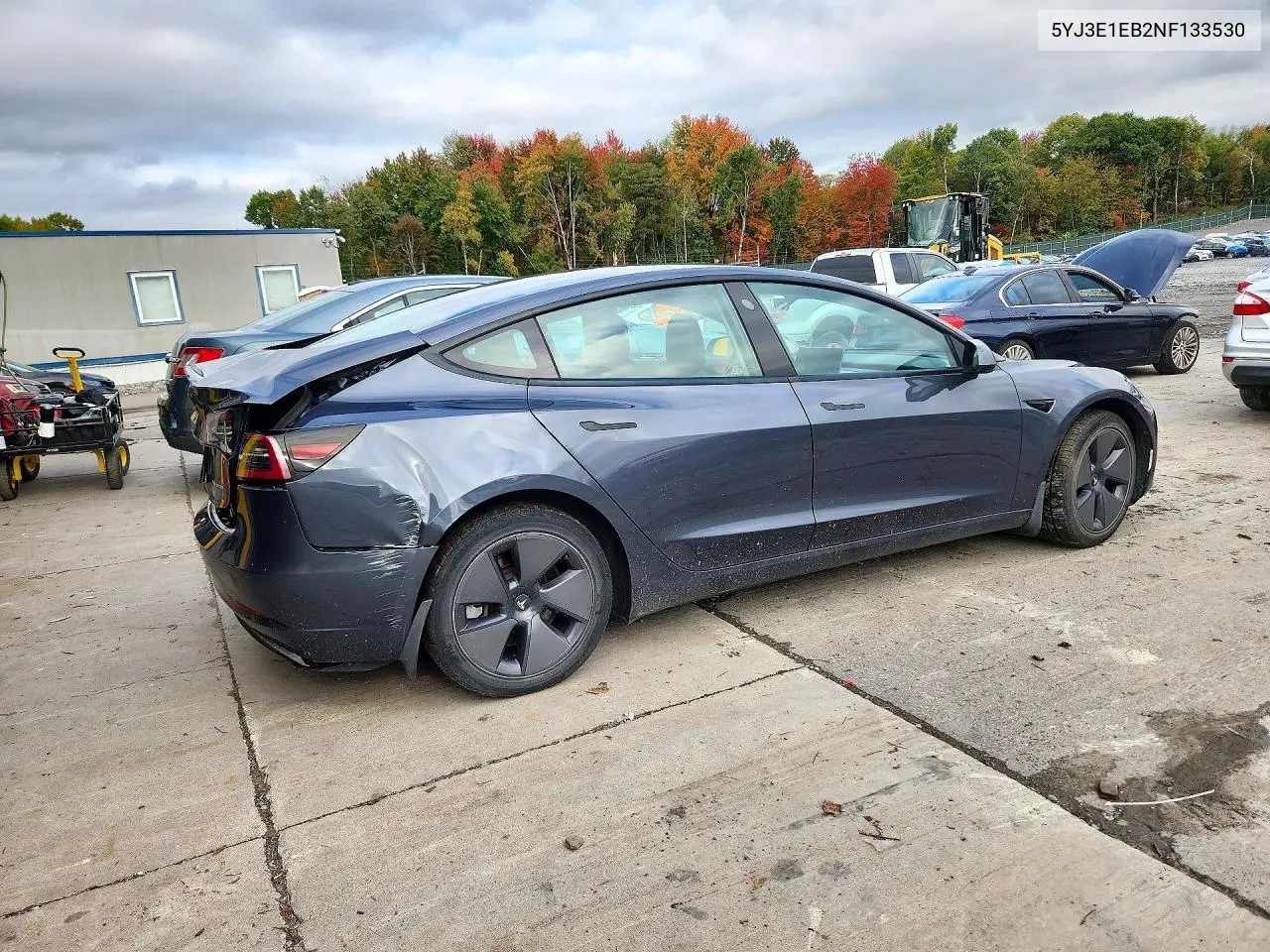 2022 TESLA MODEL 3 VIN 5YJ3E1EB2NF133530 — фото 3