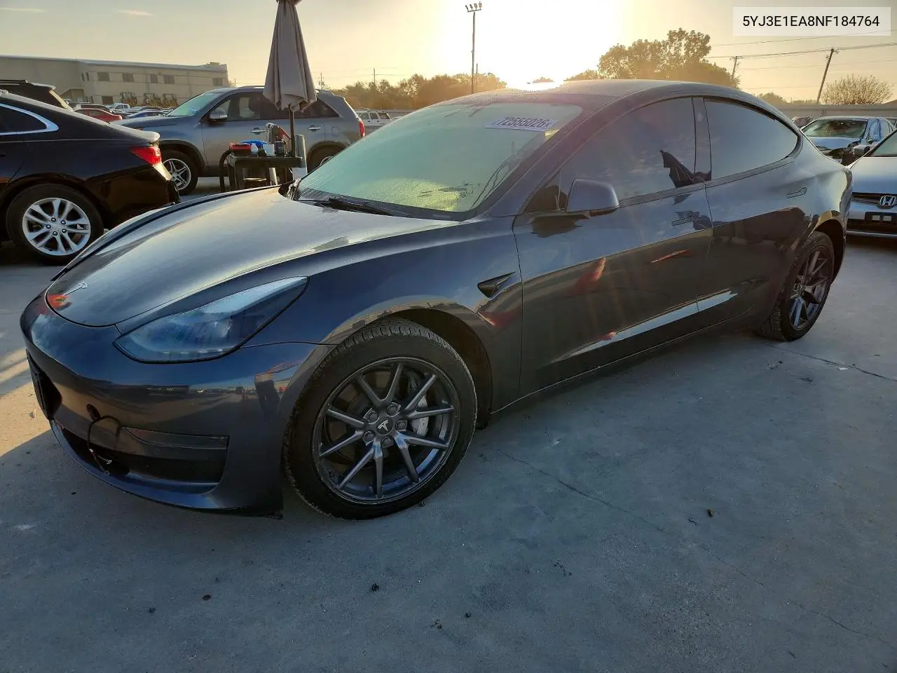 TESLA MODEL 3 2022, VIN 5YJ3E1EA8NF184764