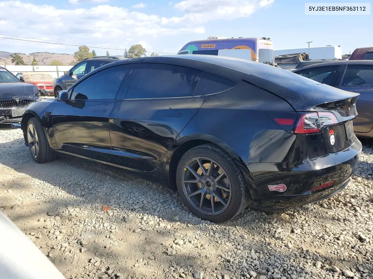2022 TESLA MODEL 3 VIN 5YJ3E1EB5NF363112 — фото 2