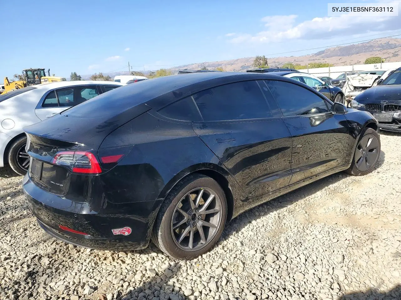 2022 TESLA MODEL 3 VIN 5YJ3E1EB5NF363112 — фото 3