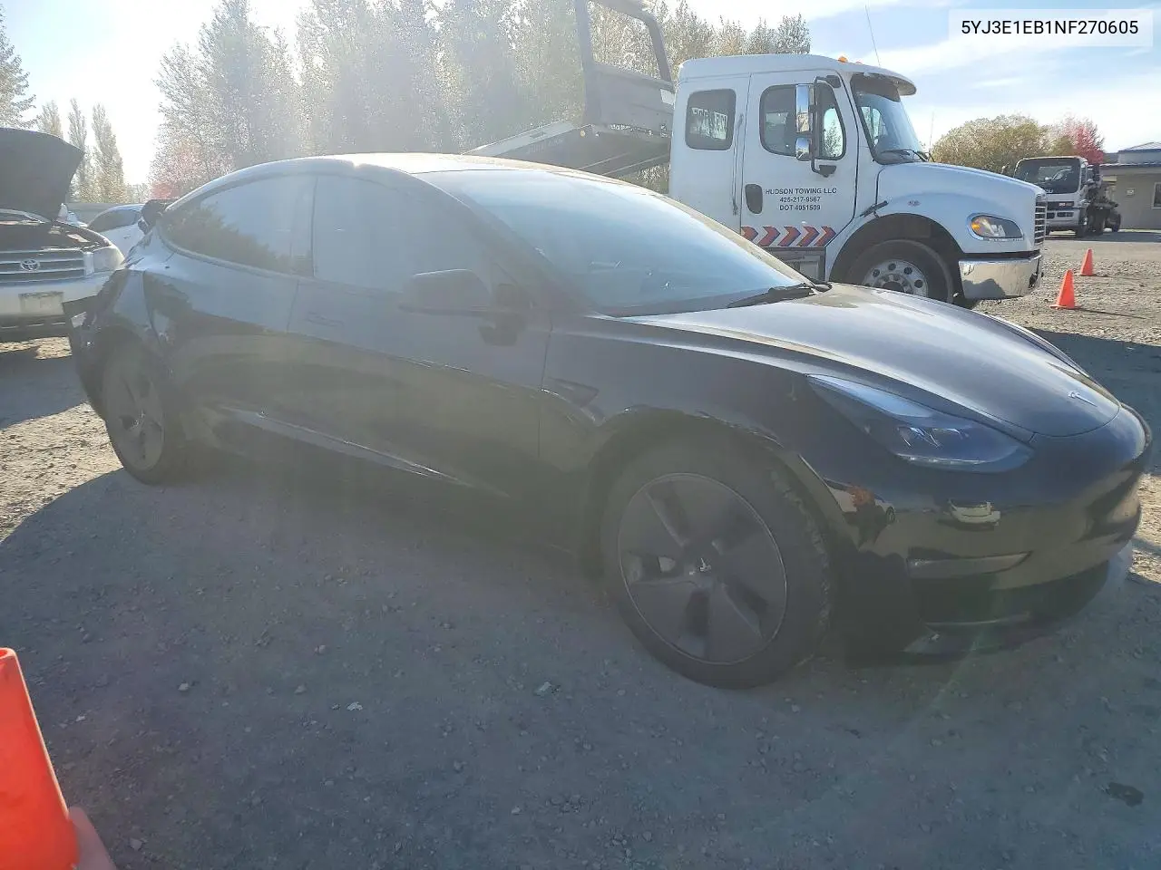 2022 TESLA MODEL 3 VIN 5YJ3E1EB1NF270605 — фото 4