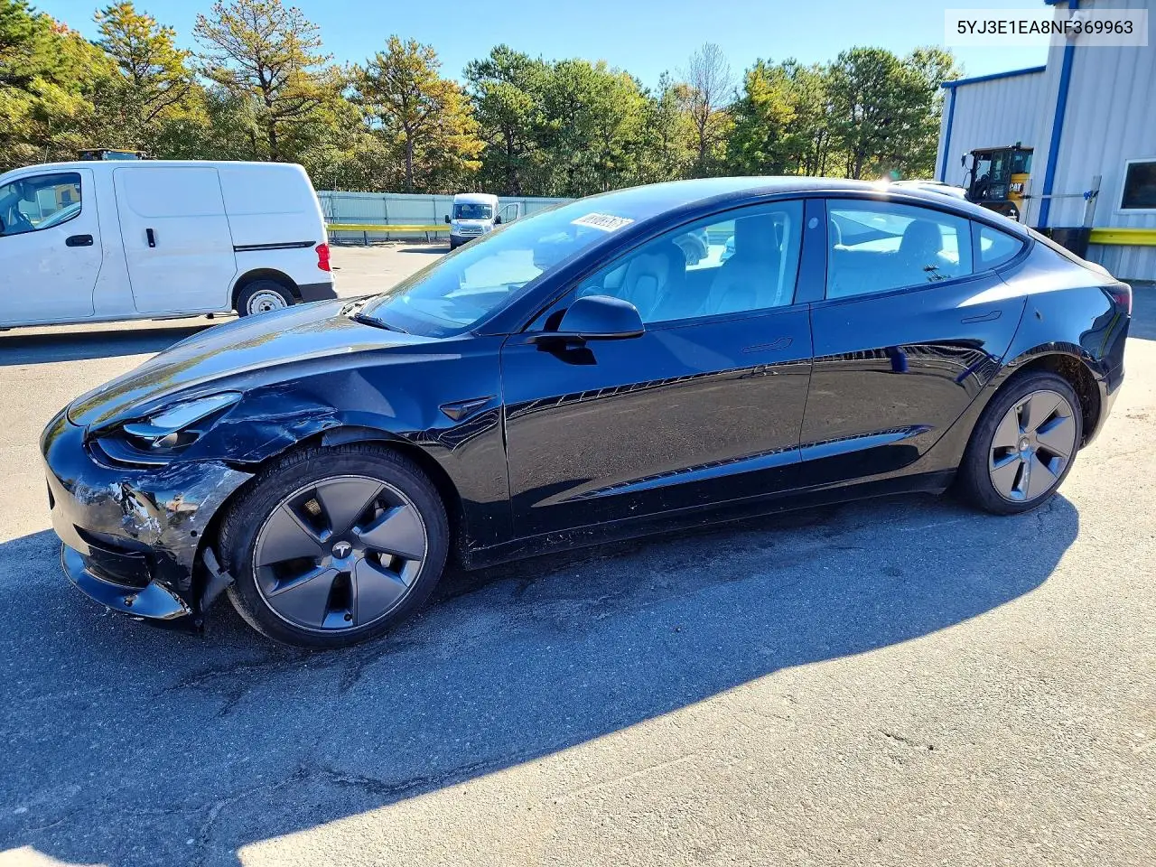 TESLA MODEL 3 2022, VIN 5YJ3E1EA8NF369963