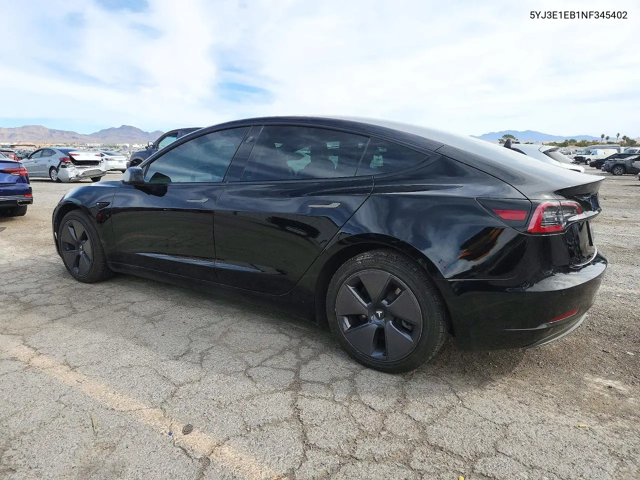 2022 TESLA MODEL 3 VIN 5YJ3E1EB1NF345402 — фото 2