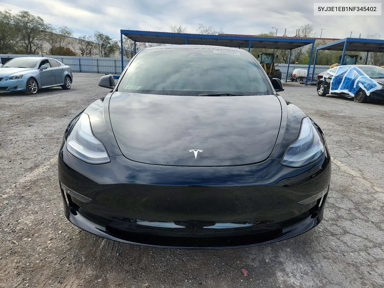 2022 TESLA MODEL 3 VIN 5YJ3E1EB1NF345402 — фото 5