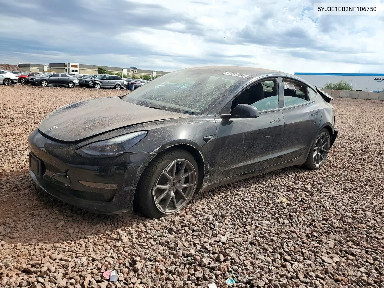 TESLA MODEL 3 2022, VIN 5YJ3E1EB2NF106750