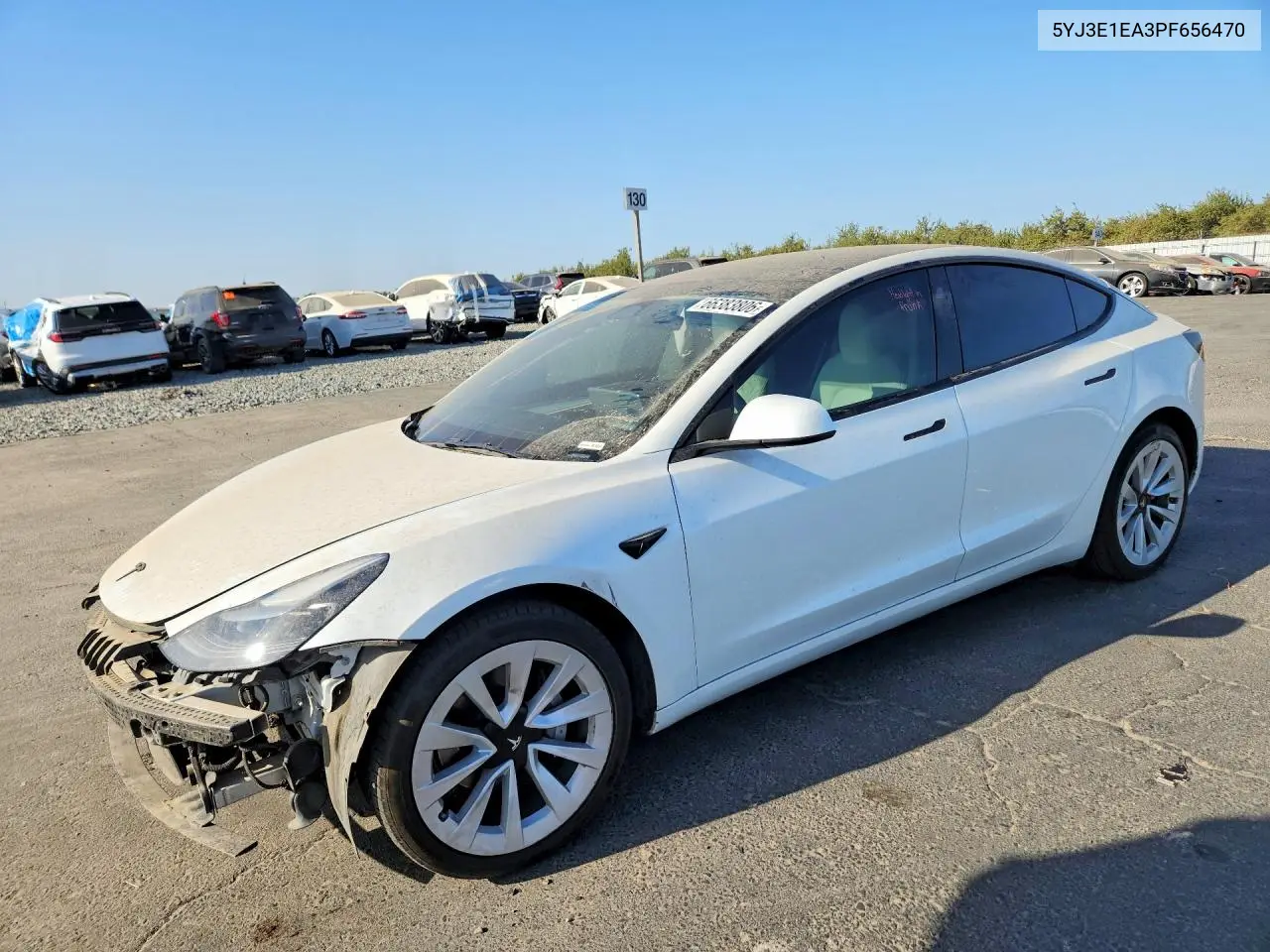 TESLA MODEL 3 2023, VIN 5YJ3E1EA3PF656470