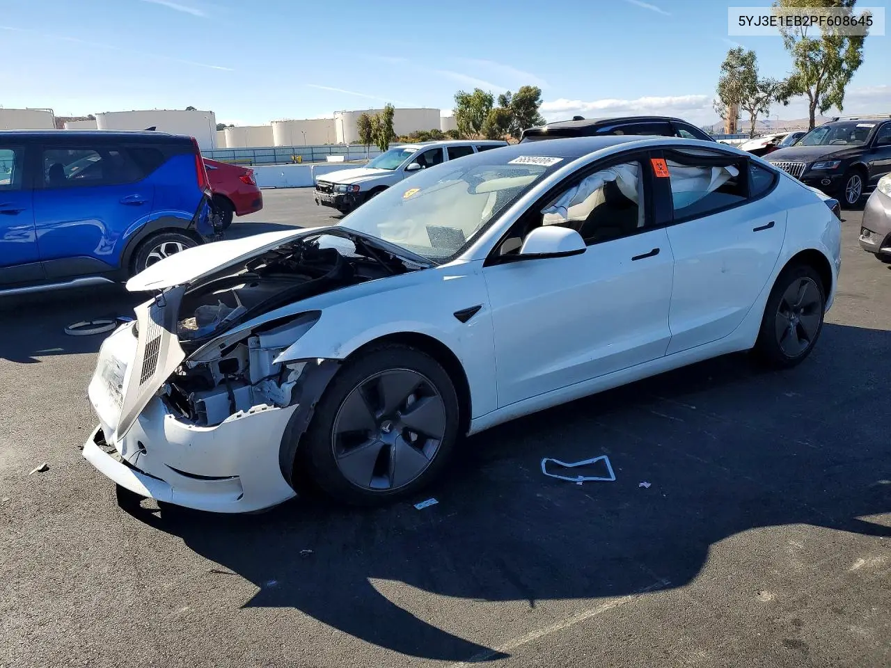 TESLA MODEL 3 2023, VIN 5YJ3E1EB2PF608645
