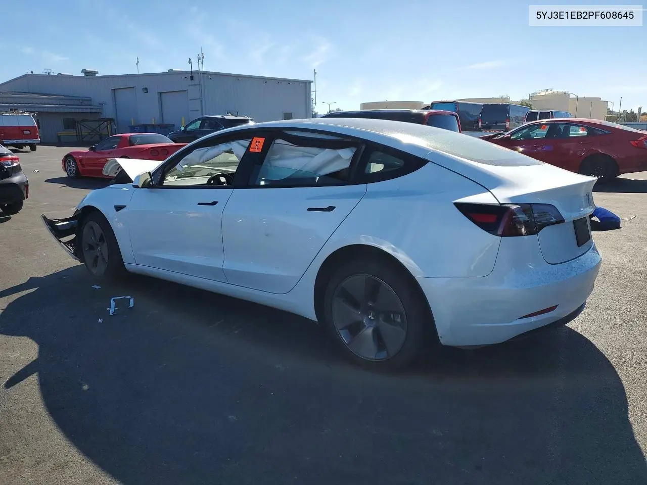 2023 TESLA MODEL 3 VIN 5YJ3E1EB2PF608645 — фото 2