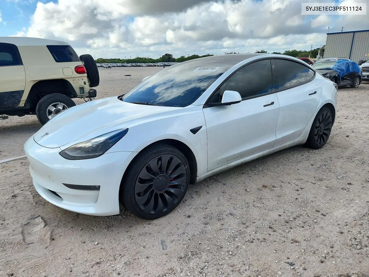 TESLA MODEL 3 2023, VIN 5YJ3E1EC3PF511124