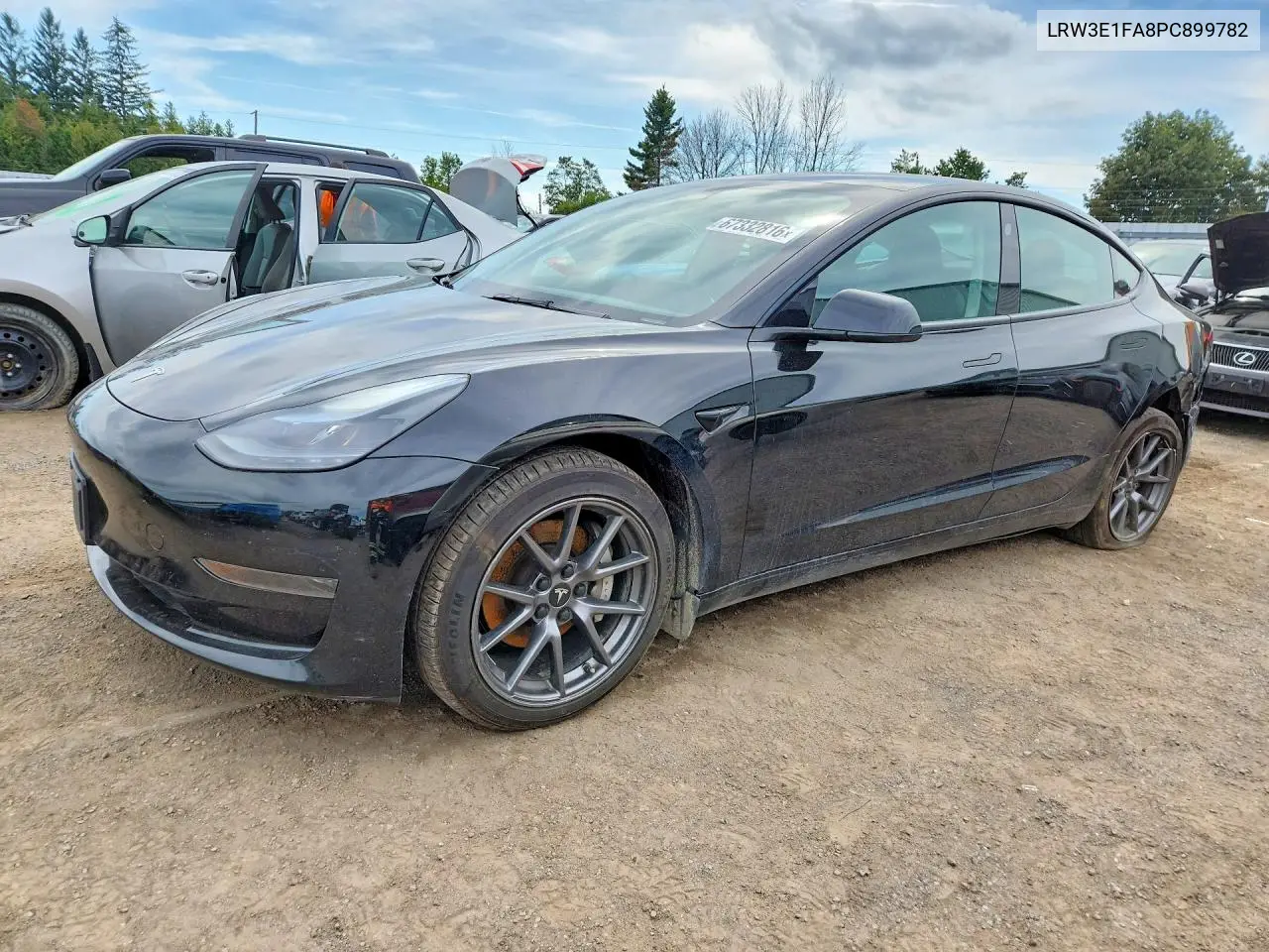 TESLA MODEL 3 2023, VIN LRW3E1FA8PC899782