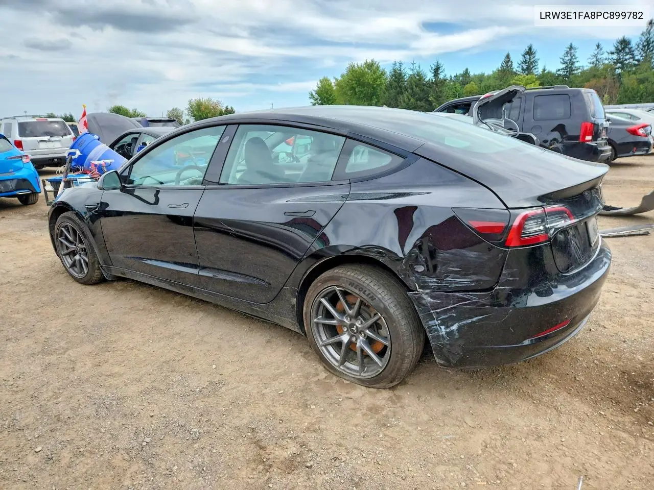 2023 TESLA MODEL 3 VIN LRW3E1FA8PC899782 — фото 2