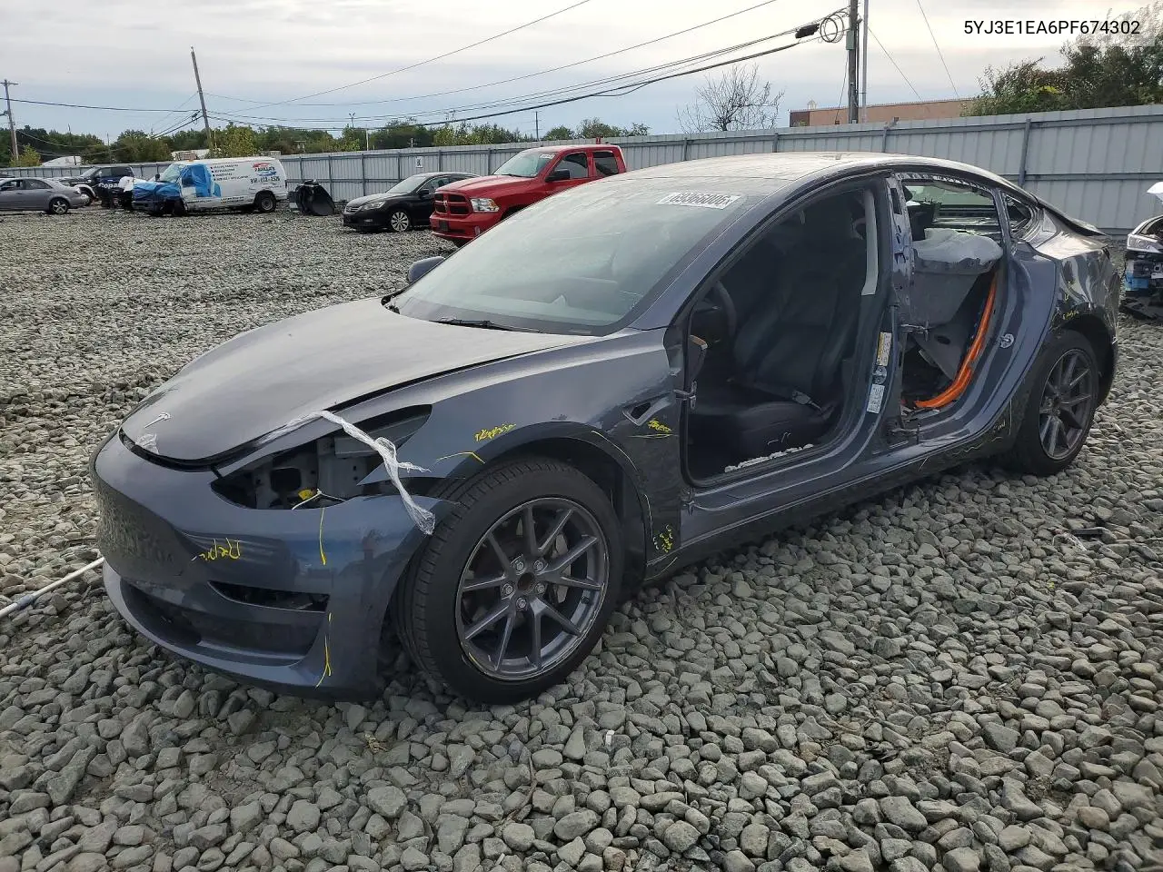TESLA MODEL 3 2023, VIN 5YJ3E1EA6PF674302