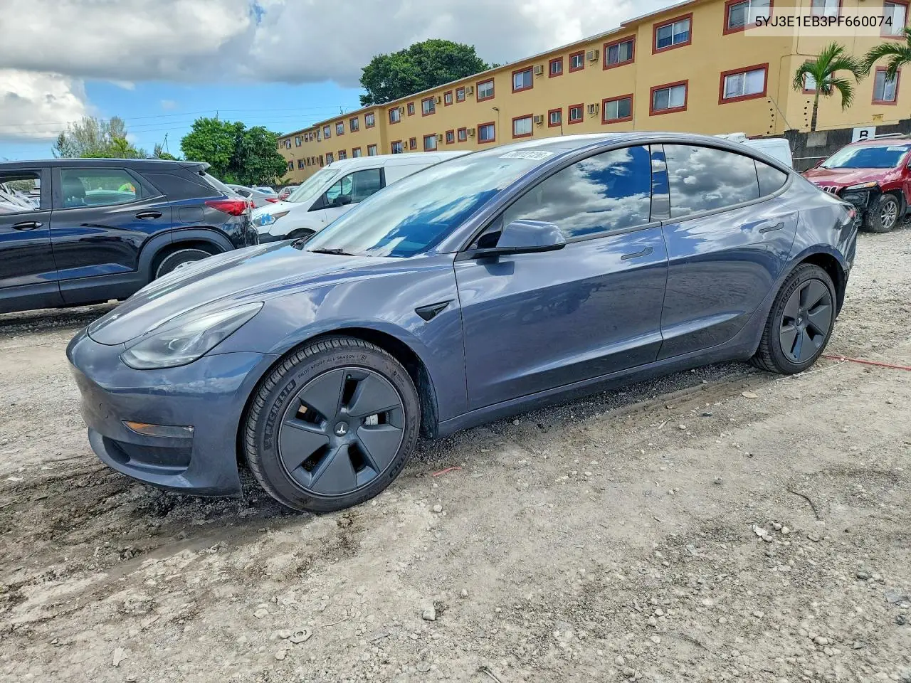 TESLA MODEL 3 2023, VIN 5YJ3E1EB3PF660074
